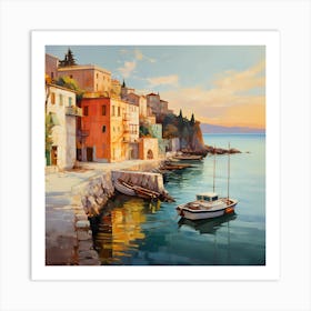 Golden Glow of Italian Charm Art Print