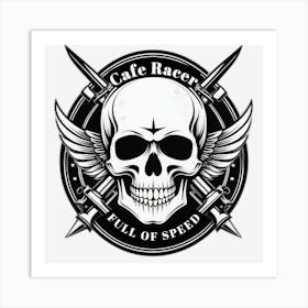 Cafe Racer Full Of Speed Art Print