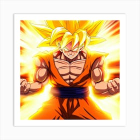 Dragon Ball Z Wallpaper 1 Art Print