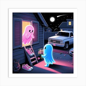 Surprise Boo Art Print