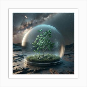 Tree In A Glass Dome Art Print