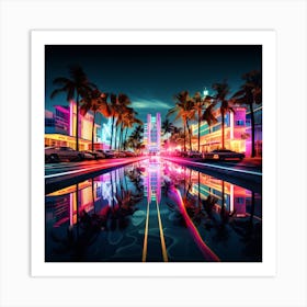 Miami Cityscape 2 Art Print