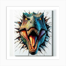 Jurassic Park T-Rex Art Print