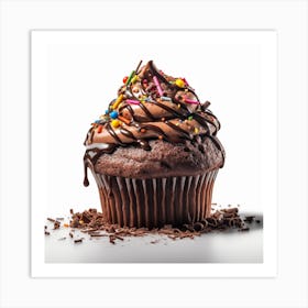 Choc Cupcake 2 Art Print