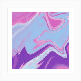 Purple And Pink Swirls Art Print