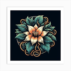 An exotic flower 2 Art Print