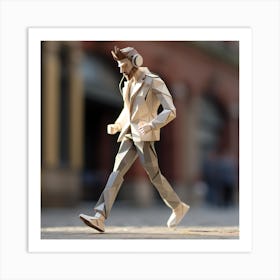 Origami Urban Pedestrian Art Print