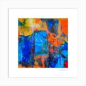 Contemporary art, modern art, mixing colors together, hope, renewal, strength, activity, vitality. American style.88 Art Print