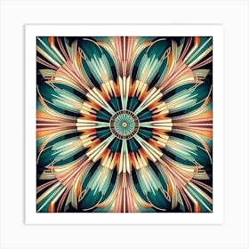 Abstract Floral Pattern 4 Art Print