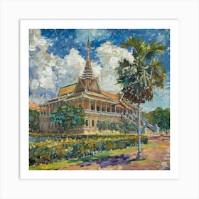 Phnom Penh Royal Palace 1 Art Print