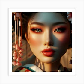 Creative Geisha Artwork 35 Art Print