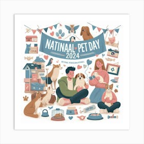 Natana Pet Day Art Print