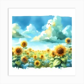 Sunflowers 3 Art Print