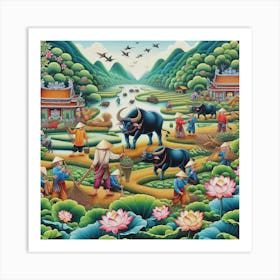 Vietnamese Countryside Art Print