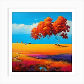 Autumn Tree Art Print