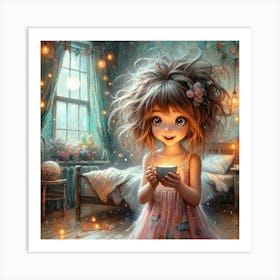 Little Girl In A Room Art Print