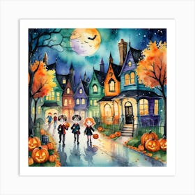 Halloween Night 2 Art Print