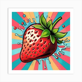 Pop Strawberry 3 Art Print