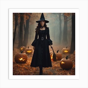 Witch In The Woods 3 Art Print