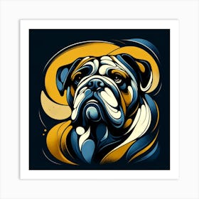 Bulldog 01 Art Print