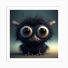 Leonardo Diffusion A 3d Hd Nice Small Creature With 2 Big Eyes 0 1 Art Print