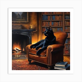 Black Cat Ii Curled Up 1 Art Print