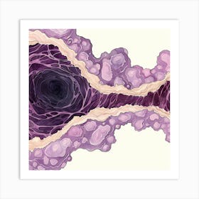 Cell Structure Illustration Art Print