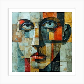 Face Of A Woman 9 Art Print