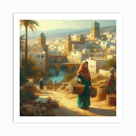 Tunisian Oasis village 3 Art Print