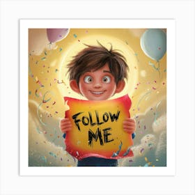 Follow Me 9 Art Print