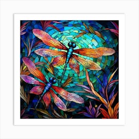 Dragonflies 37 Art Print