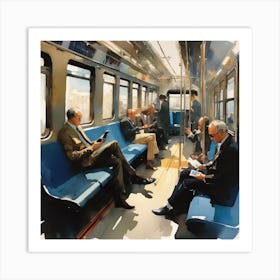 Commuters Art Print