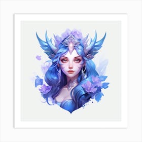 Blue Fairy Art Print