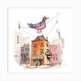 Bird On A Wire Art Print