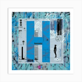 The Dadaist Alphabet: H Art Print