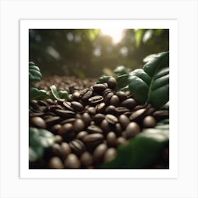 Coffee Beans - Coffee Stock Videos & Royalty-Free Footage 2 Art Print