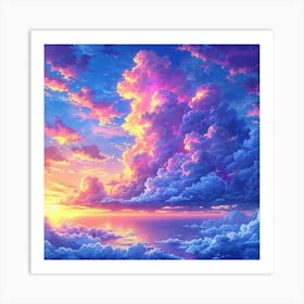 Sunset Clouds Art Print