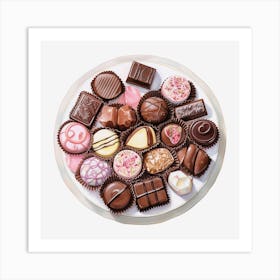 Chocolates On A Plate 21 Art Print