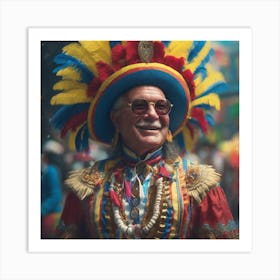 Man In A Costume 4 Art Print