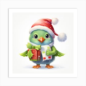 Christmas Bird 4 Art Print