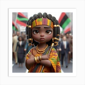 African American Girl Art Print