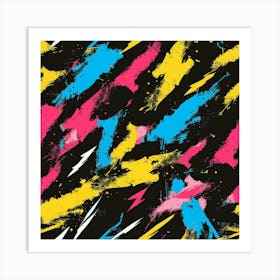 Colorful Strokes (3) Art Print