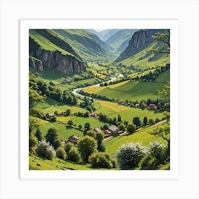 Countryside scenery Art Print