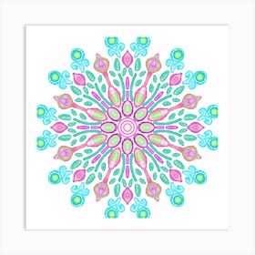 Watercolor Mandala Art Print