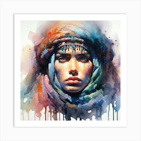 Powerful Tuareg Woman #4 Art Print