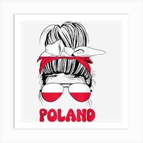 Polish Women Messy Bun Art Print