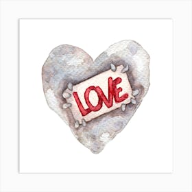Love Heart Valentine's Day Art Print