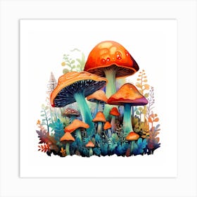 Mushroom Painting 4 Art Print