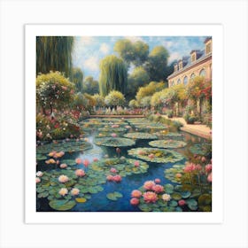 Water Lily Pond 2 Art Print