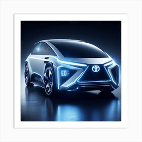 Futuristic Toyota Car Art Print